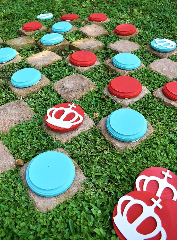 If you love big fun you're going to adore these DIY giant checkers. They are super easy to make and provide so much fun and quality one-on-one time!