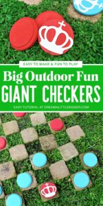 If you love big fun you're going to adore these DIY giant checkers. They are super easy to make and provide so much fun and quality one-on-one time!