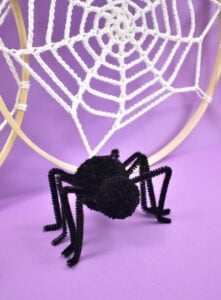 Spread out the legs as necessary for a nice looking spider.