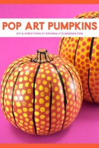Love pop art? These DIY pop art pumpkins inspired by the art of Roy Lichtenstein are just for you. Learn how to make your own...