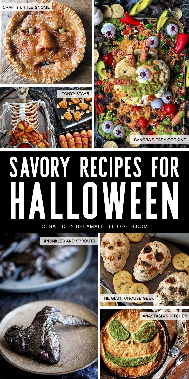 There are lots of sweet Halloween recipes, but where are the savory? We've got them! Check out our favorite savory Halloween recipes!