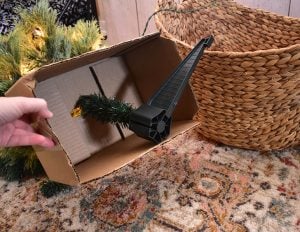 Once you're happy with the fit of your box, remove it from the basket.