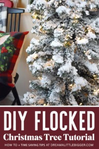 Learn how to flock an artificial Christmas tree.