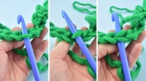 When crocheting you're sometimes asked to hook in both loops or only the front or back loop.