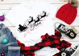 Do you believe? If so I bet you're going to love this Believe Christmas SVG. Grab the file and make your own DIY Christmas shirt today!