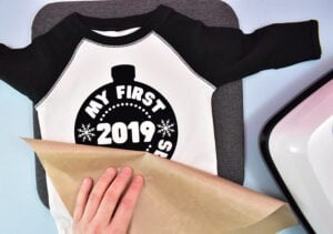 If using flocked vinyl, it's a good idea to once again press the applique onto the surface.