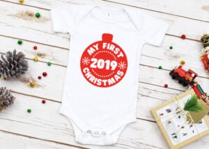 Grab this free annual Christmas SVG file and use it to make the cutest tee shirt and plush toy gift sets and learn how to apply HTV on a stuffed animal.