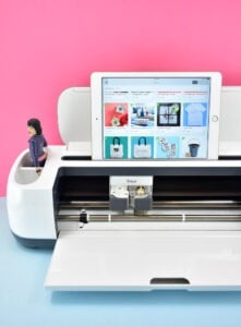 There are apps available in the Google Play Store (for Android) and the Apple Store so you can use the Cricut software on your mobile device or tablet. How cool is that?