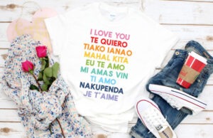 Ever wonder how to say I love you in different languages? You'll definitely want to grab this FREE I love you Valentine SVG File in 9 languages!