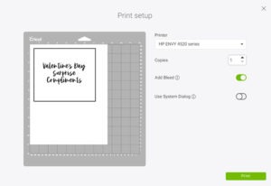 Print your sheet and apply to your blue LightGrip cutting mat.