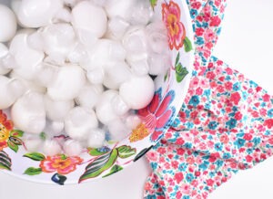 Transfer air fryer boiled eggs to an ice water bath to prevent overcooking.