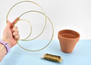 DIY Gold Ring Hanging Planter ⋆ Dream a Little Bigger