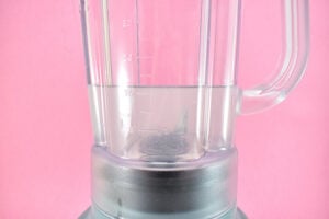 Using a blender to mix up DIY everclear hand sanitizer is super fast and incredibly effective. Just make sure that all parts of your blender are very clean.