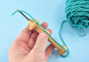 At this point your threaded punch needle should look like this.