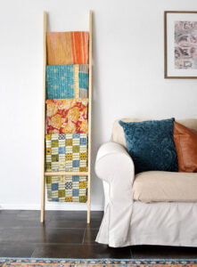 If you've got a lot of blankets this DIY blanket ladder is just what you need! With easy to follow directions, make your own gorgeous ladder!