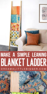 If you've got a lot of blankets this DIY blanket ladder is just what you need! With easy to follow directions, make your own gorgeous ladder!
