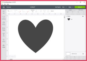 Have the shape you'd like to fill to print in a new Cricut Design Space file.