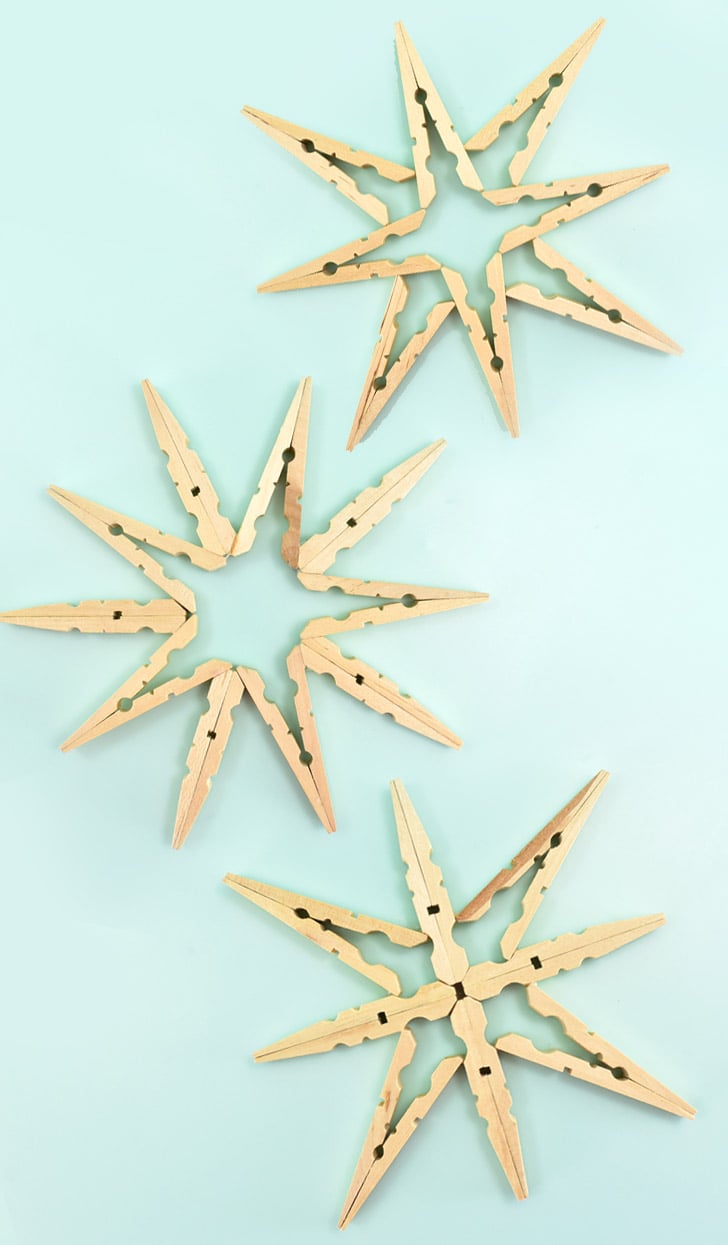 Fancy Clothespin Snowflakes ⋆ Dream a Little Bigger