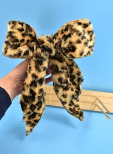 I've made SO MANY bows with my DIY bow maker. Check out this leopard fur jobbie. I have no clue what I'll use it for but I still LOVE IT.