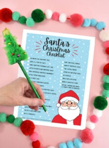 Looking for a fun way to count down all of the Christmas activities you've completed? Download this free Santa's Checklist!