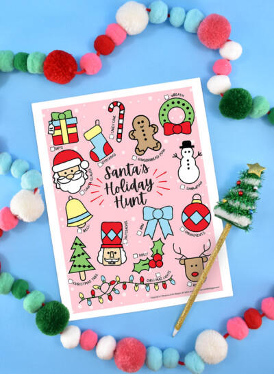 Hand Santa-Tizers Free Printable ⋆ Dream a Little Bigger