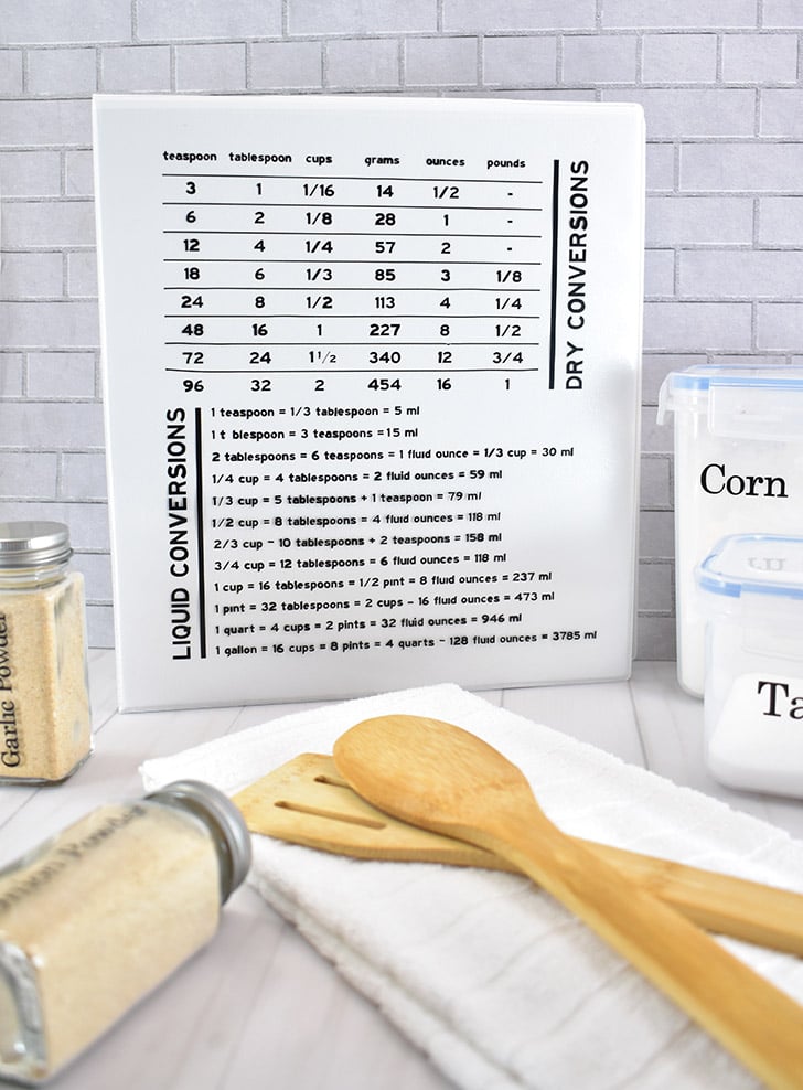 Get your pantry spices and dry goods neat as a pin and easy to access with this spice organization hack using vinyl.