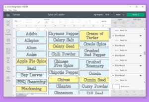 Select the labels you wish to cut