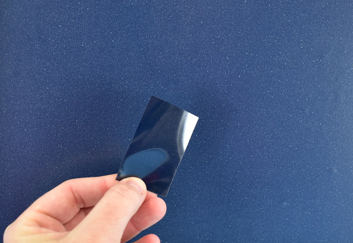 If you're not sure which side is the carrier sheet and which is the HTV, hold it up to light. The carrier sheet will reflect the light but the HTV side will not.