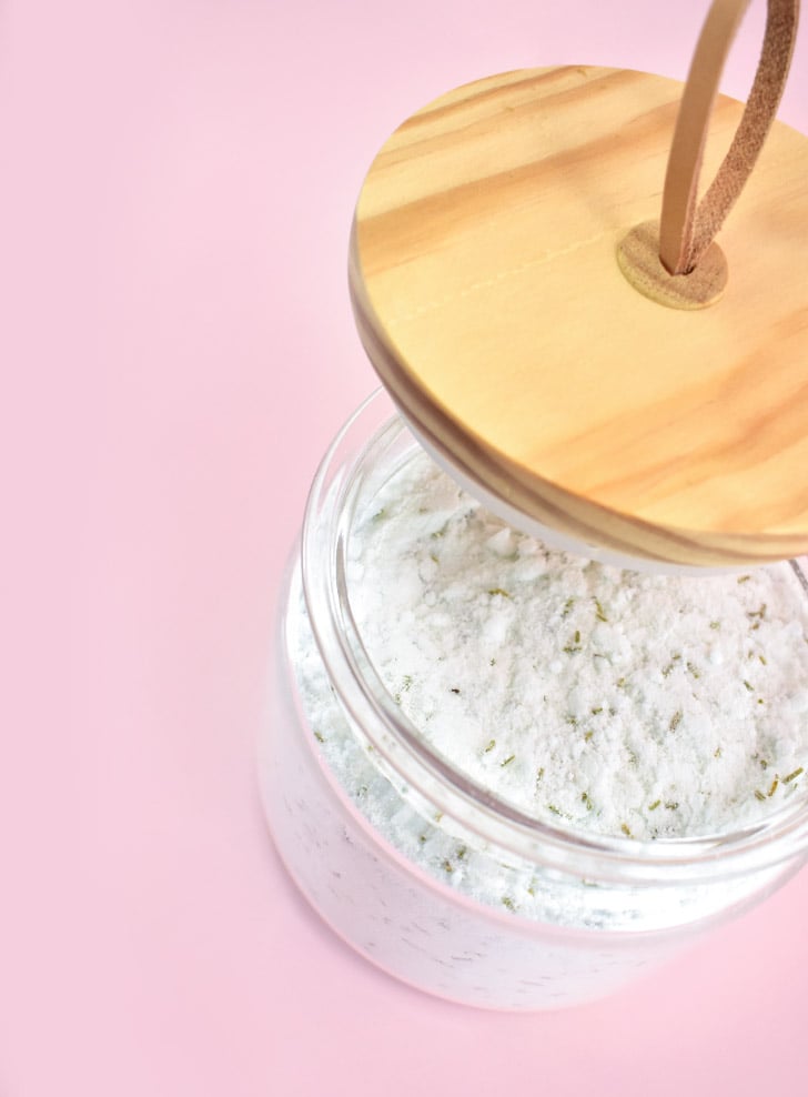 DIY Scouring Powder is perfect for cleaning dirty sinks and tile showers. This natural cleaner recipe makes a 6 week batch for pennies.