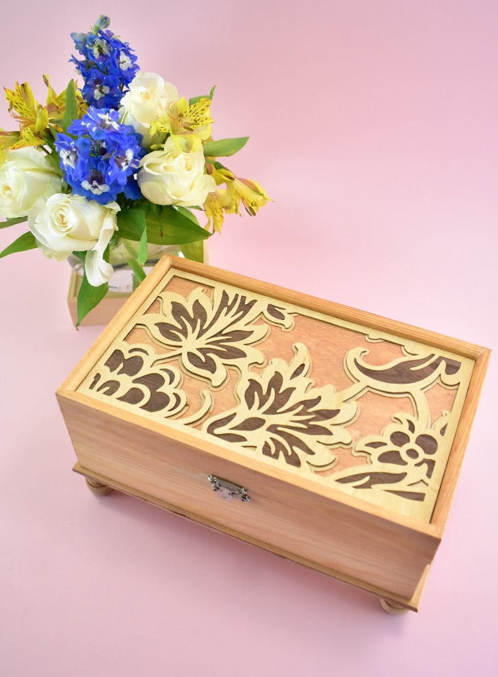 Learn step-by-step how to make a musical jewelry box from a gorgeous veneer inlay to adding the mechanism with a sentimental tune!