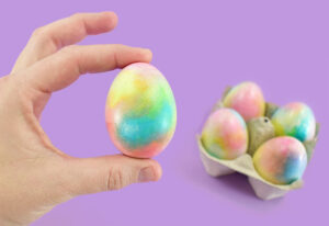 I love these rainbow dyed Easter eggs because they are gorgeous and do not require a lot of effort or expense. See how to make your own gorgeous rainbow Easter eggs covered in gorgeous swirls of color.