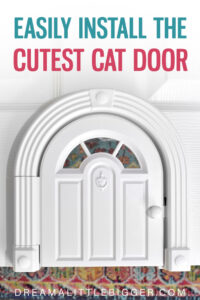 Need a little cat door? I have found, literally, the cutest cat door ever! It's affordable, adorable, and super easy to install. Plus, it opens and closes in the event you need to close off an area from kitty.