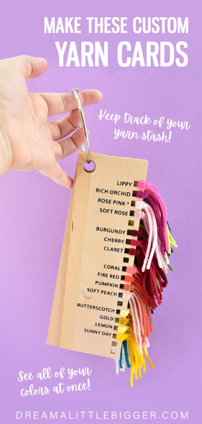 DIY Wooden Yarn Card Organizers ⋆ Dream a Little Bigger