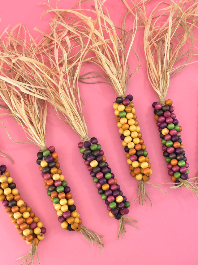 DIY Wood Bead Indian Corn Dream A Little Bigger diy-wood-bead-indian-corn-dream-a-little-bigger