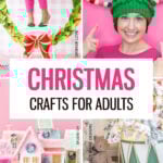 Looking for Christmas crafts that don't use popsicle sticks or finger paints? Check out over 50 of our favorite Christmas Crafts for Adults!