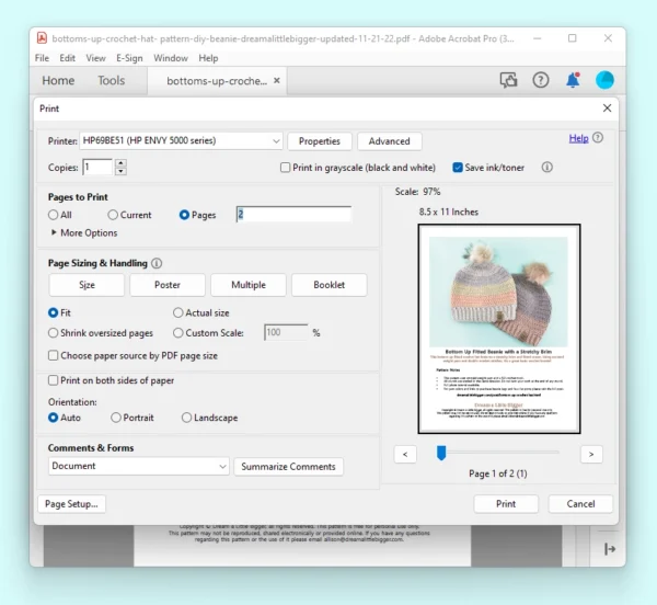 print-pdf-adobe-reader-dreamalittlebigger ⋆ Dream a Little Bigger