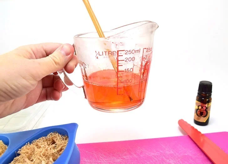 Learn how to make homemade soap, adding loofah to the mix for the perfect exfoliant. Perfect for even a first-time soap maker, these loofah soap bars are super simple and make great gifts!