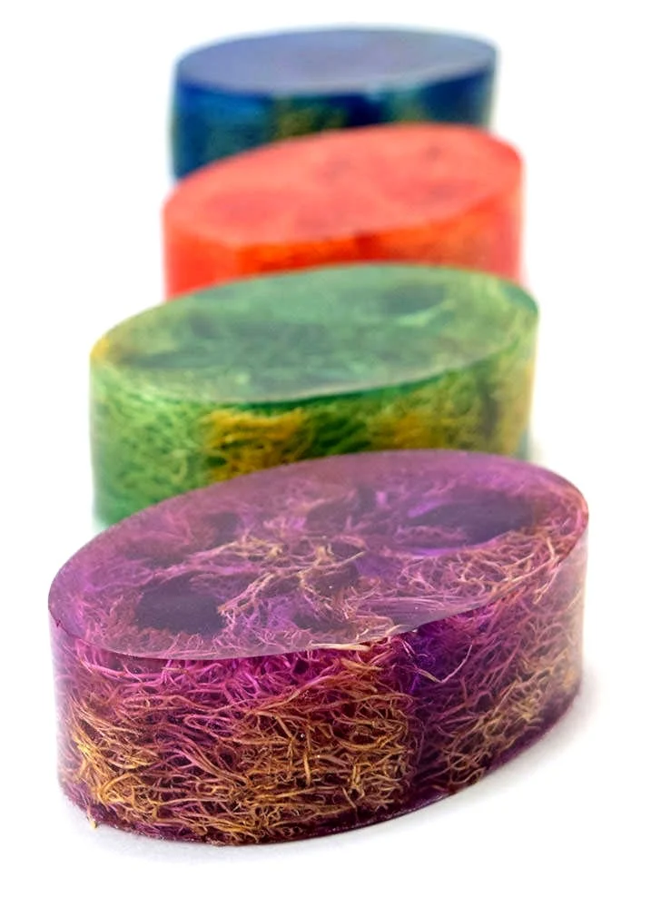 Learn how to make homemade soap, adding loofah to the mix for the perfect exfoliant. Perfect for even a first-time soap maker, these loofah soap bars are super simple and make great gifts!