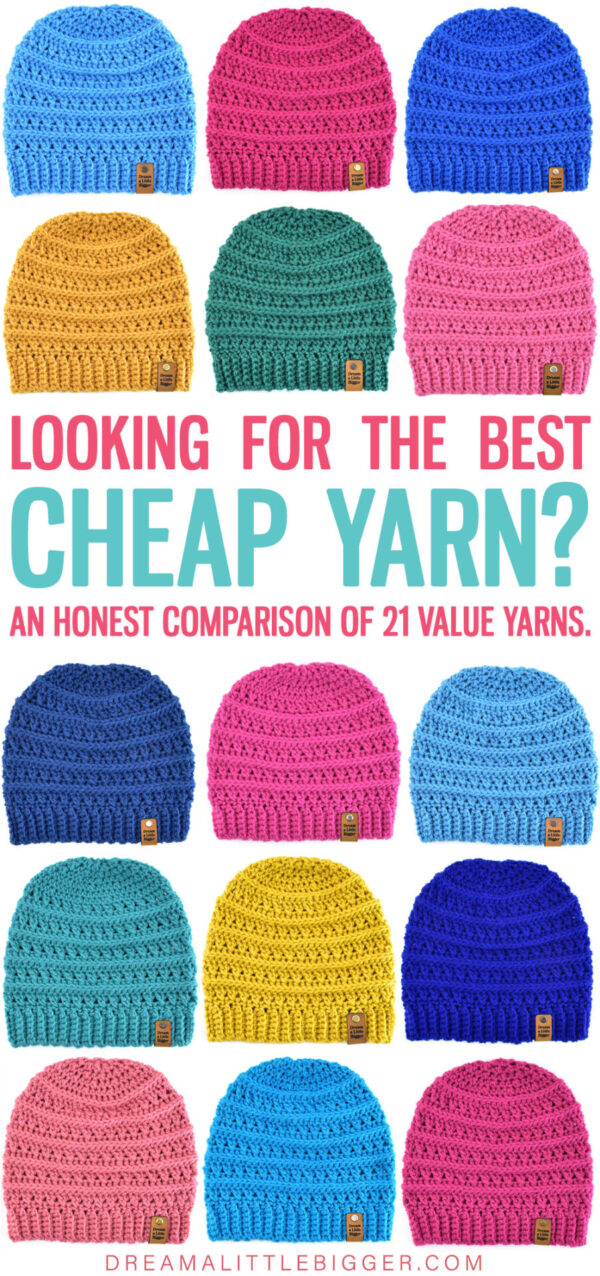 Looking for the best cheap yarn? We tested 21 brands and are sharing the results of our most loved (and hated) medium weight yarns.