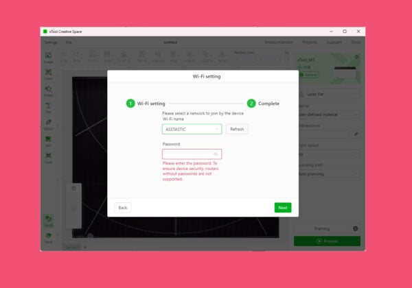 How to download and install xTool Creative Space Software for the M1.