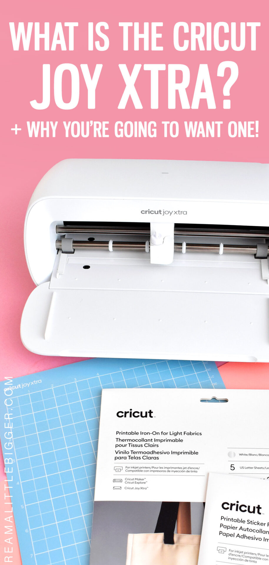 Have you heard about the brand new cutting machine, Cricut Joy Xtra? Learn what it is, what it can do, and decide if you need one.