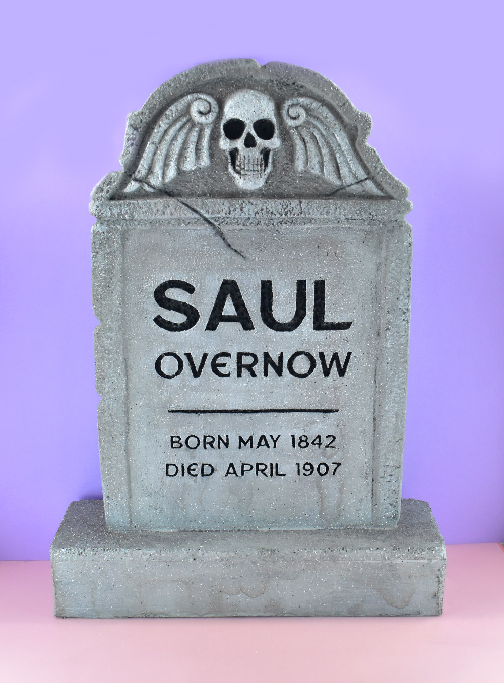 Learn how to quickly and easily paint DIY Foam Tombstones step-by-step.